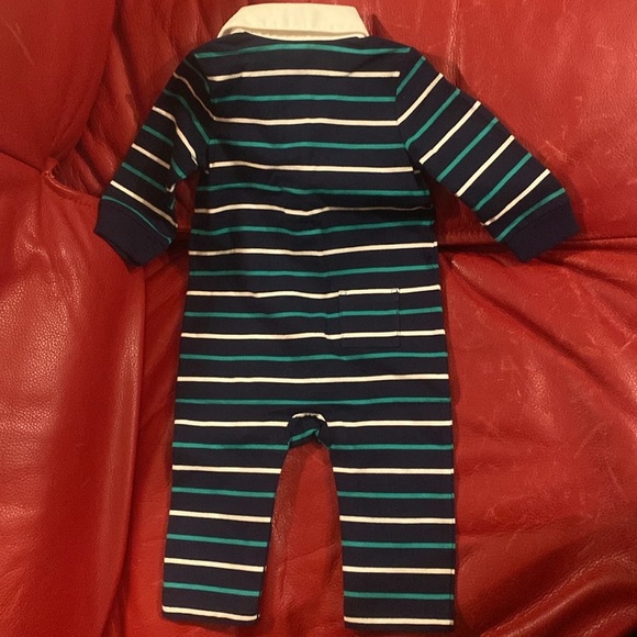 Janie and Jack striped onesie with turtle - Picture 5 of 5